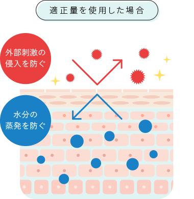 適正量を使用した場合