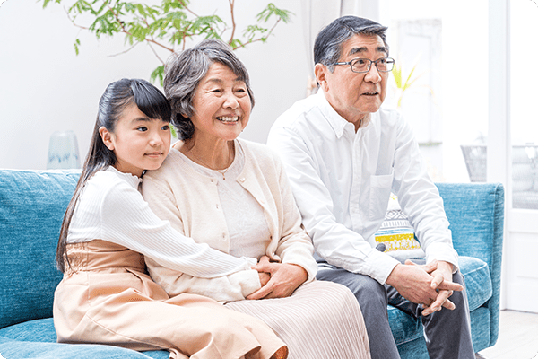 家族団らんの画像