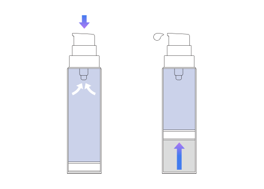 エアレスポンプの仕組み