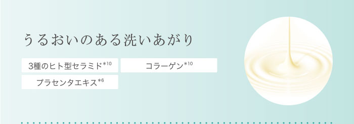 うるおいのある洗いあがり