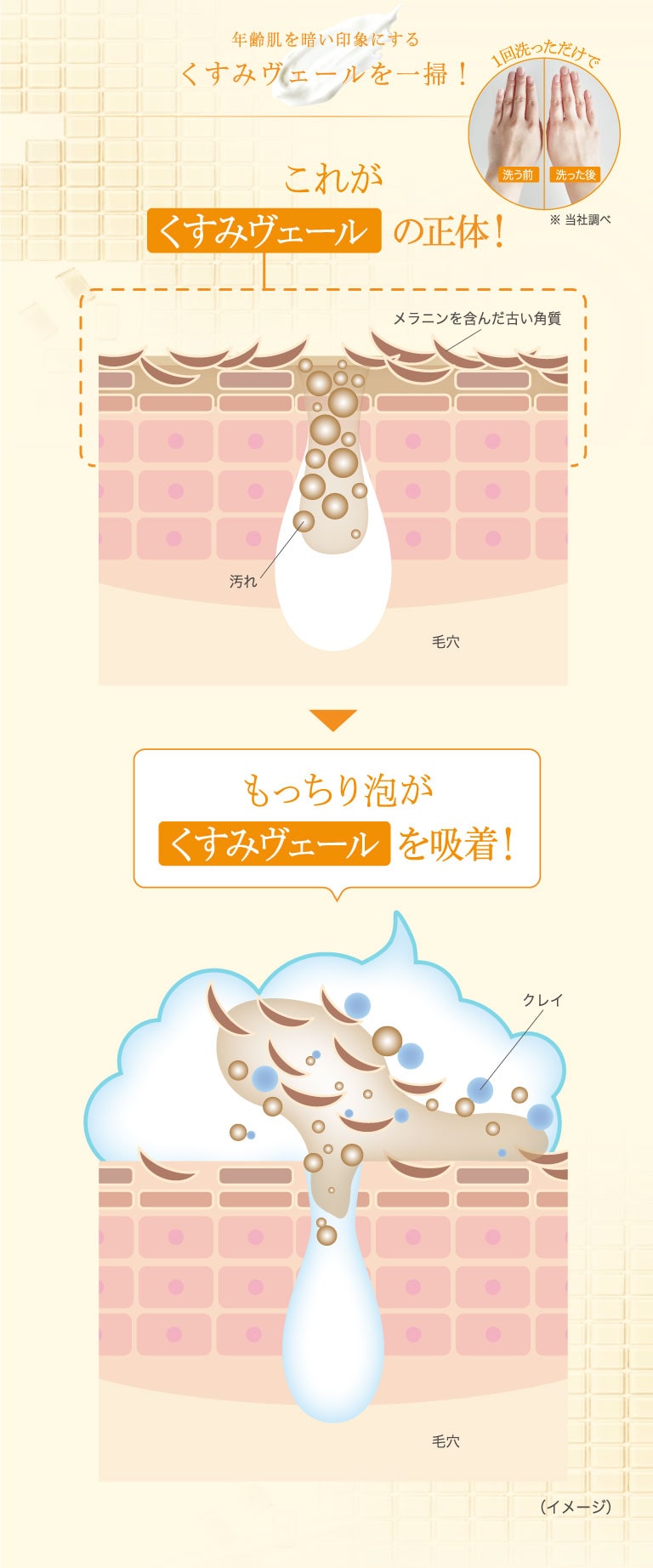年齢肌を暗い印象にする くすみヴェールを一掃!