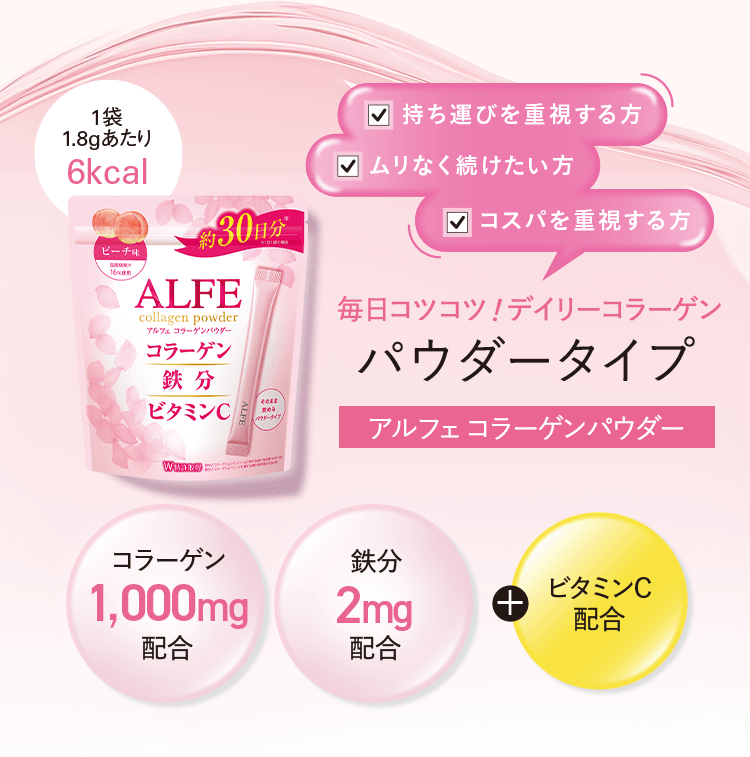毎日コツコツ!デイリーコラーゲン パウダータイプ アルフェ コラーゲンパウダー