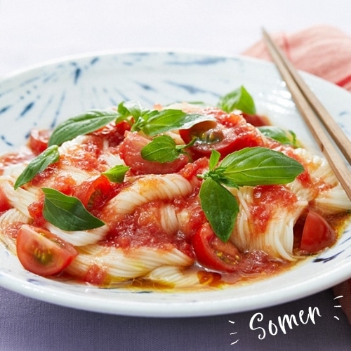 親子トマトの夏そうめんのイメージ画像